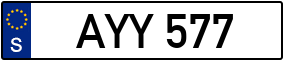 Trailer License Plate